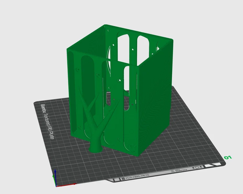 Giá đỡ 3 ổ cứng (HDD) kèm khung lắp quạt 120mm - Image 3