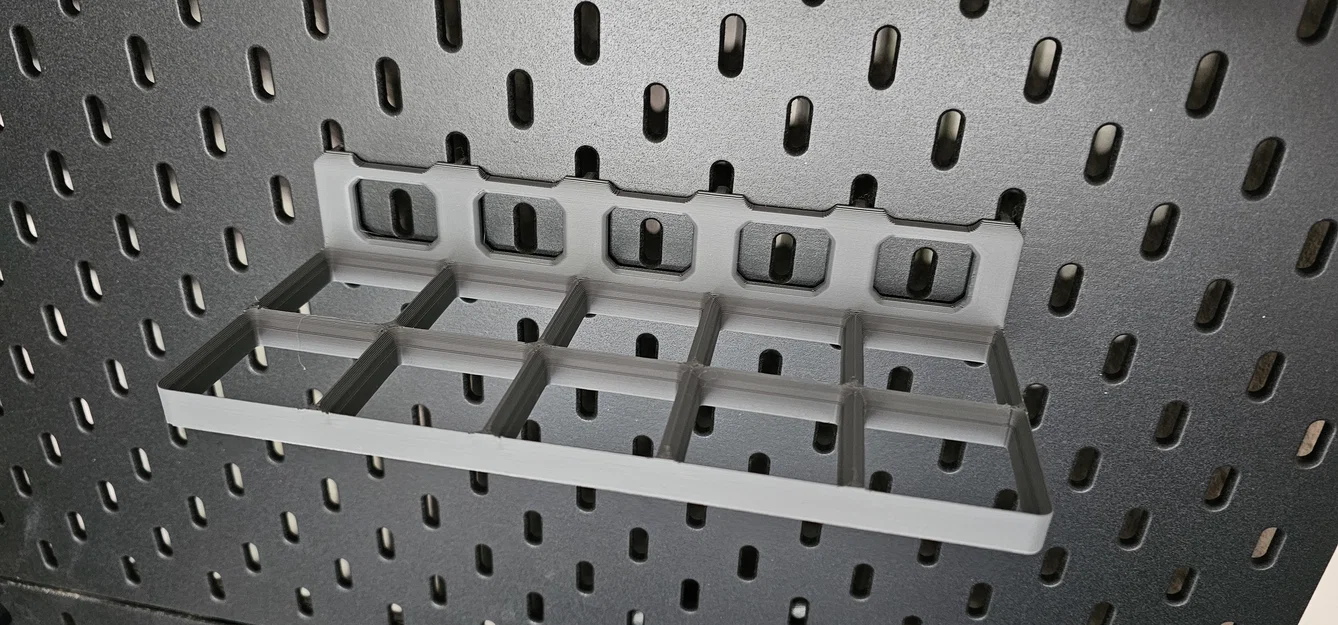 Đế gắn Skadis Gridfinity 5x2 - Sắp xếp góc làm việc chuyên nghiệp - Image 1