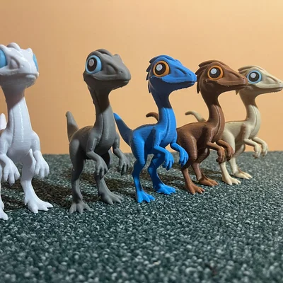 Mô hình khủng long Compsognathus "Compy" dễ thương – PHIÊN BẢN HOẠT HÌNH