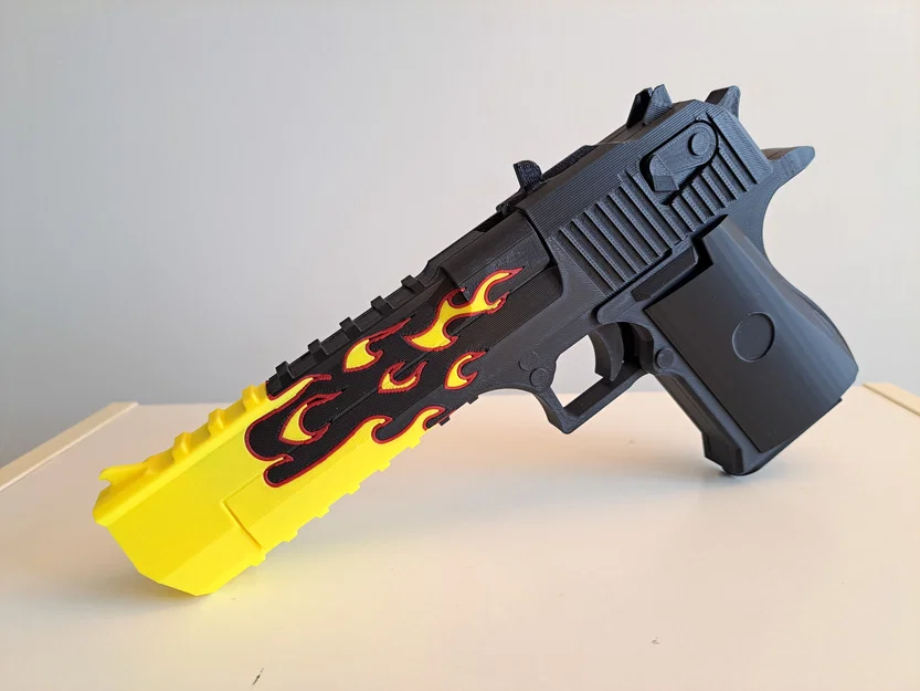 Mô hình súng Desert Eagle Blaze (Súng bắn dây thun) - Image 1