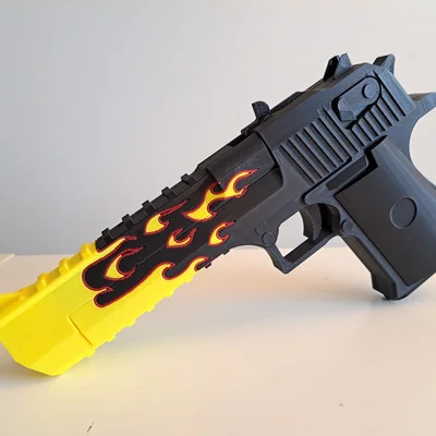 Mô hình súng Desert Eagle Blaze (Súng bắn dây thun)