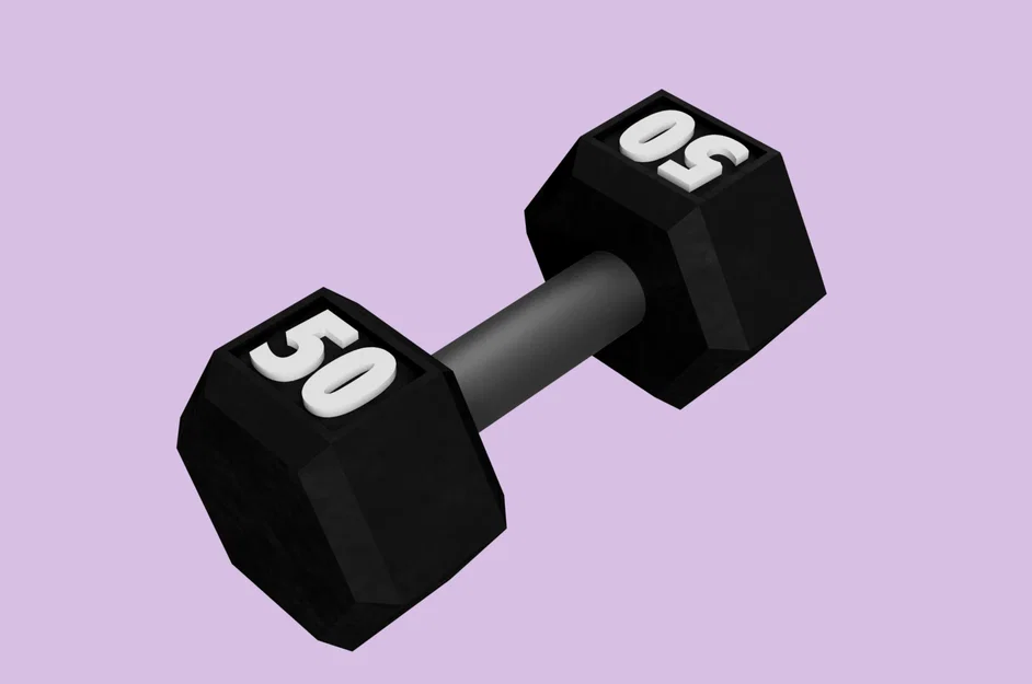 Mô hình tạ tay 50 Pound mini - Đồ trang trí độc đáo cho người mê Gym - Image 1