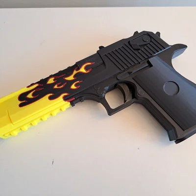 Mô hình súng Desert Eagle Blaze (Súng bắn dây thun)