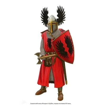 Mô hình 3D Hoàng tử Croatia Mladen II Šubić - Tượng Hiệp sĩ Trung cổ
