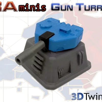 Turret Base - Mô hình tháp pháo Allied (Command & Conquer Red Alert)