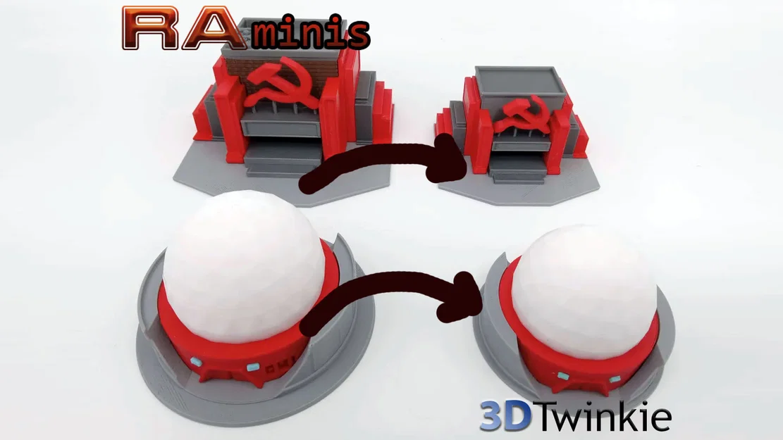 Turret Base - Mô hình tháp pháo Allied (Command & Conquer Red Alert) - Image 3