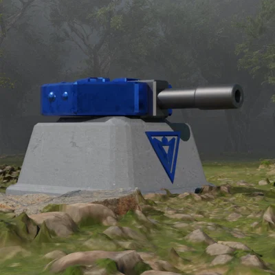 Turret Base - Mô hình tháp pháo Allied (Command & Conquer Red Alert)