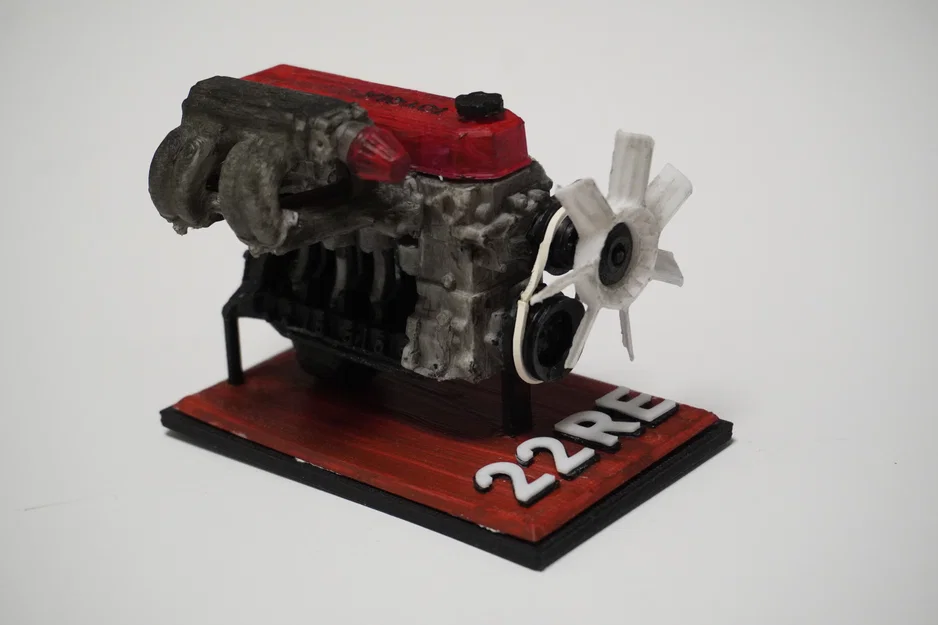 Mô hình động cơ MINI Toyota 4 xi-lanh 22RE, Phiên bản thu nhỏ hoạt động được - Image 4