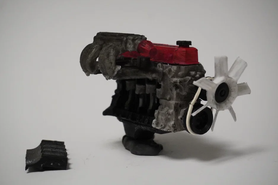 Mô hình động cơ MINI Toyota 4 xi-lanh 22RE, Phiên bản thu nhỏ hoạt động được - Image 8