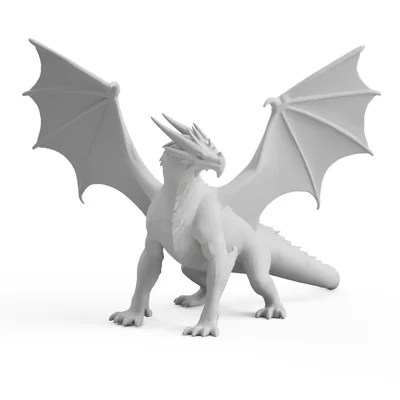 Mô hình Rồng Sải Cánh Rộng (Majestic Dragon) cho D&D và trưng bày