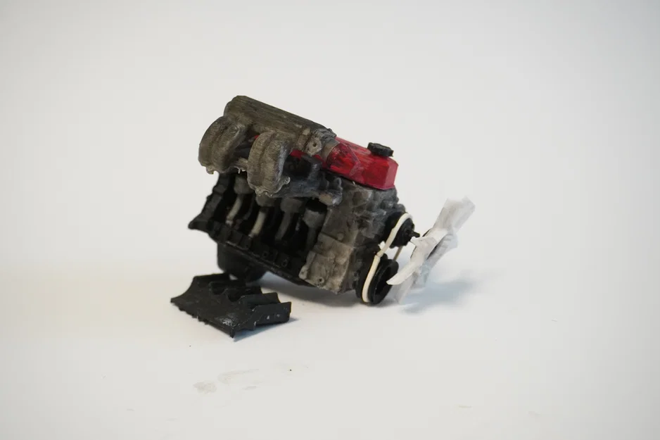 Mô hình động cơ MINI Toyota 4 xi-lanh 22RE, Phiên bản thu nhỏ hoạt động được - Image 11