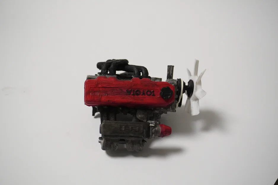 Mô hình động cơ MINI Toyota 4 xi-lanh 22RE, Phiên bản thu nhỏ hoạt động được - Image 12