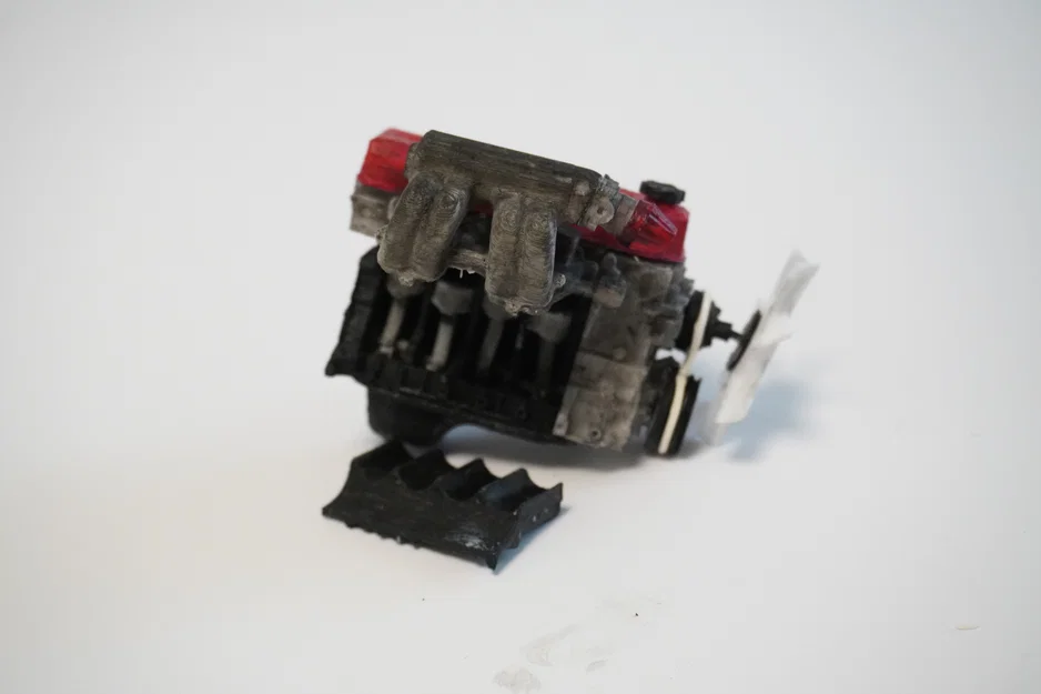 Mô hình động cơ MINI Toyota 4 xi-lanh 22RE, Phiên bản thu nhỏ hoạt động được - Image 14