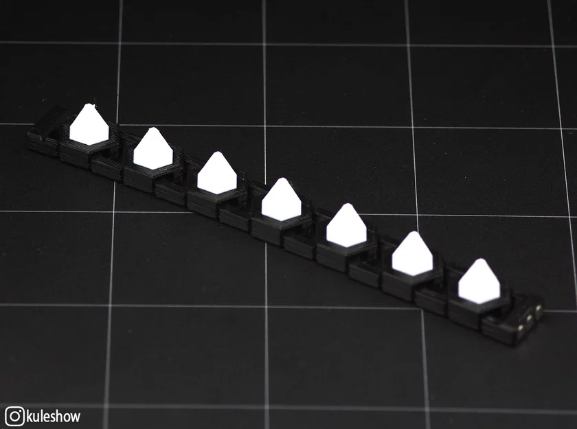 Vòng tay Spiked Hexachain phong cách với khóa nam châm in 3D - Image 3