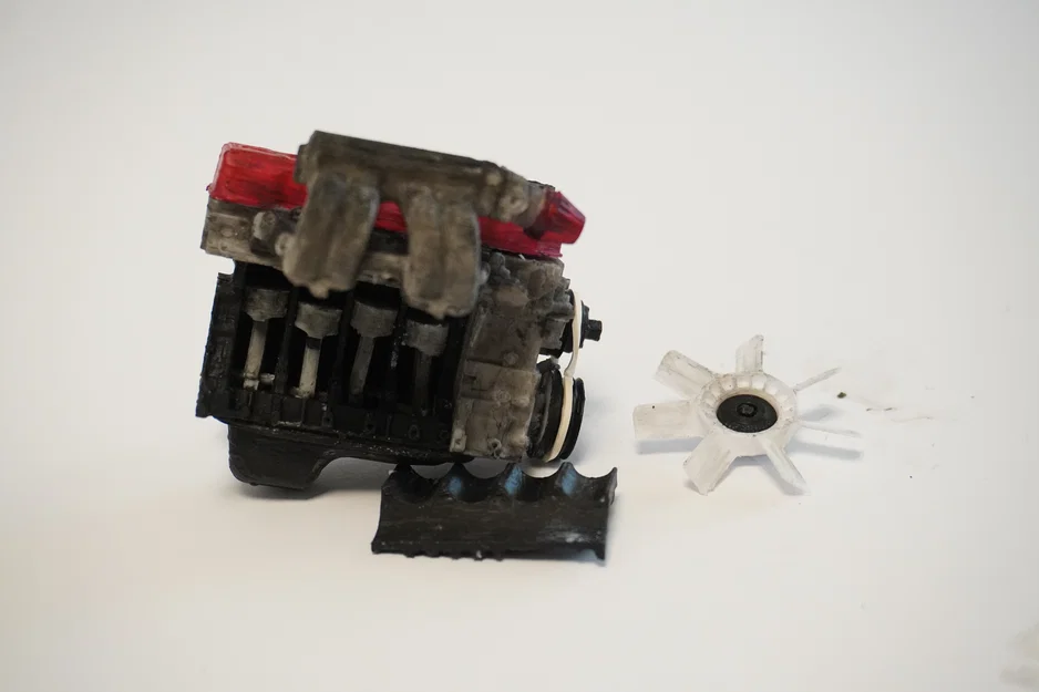 Mô hình động cơ MINI Toyota 4 xi-lanh 22RE, Phiên bản thu nhỏ hoạt động được - Image 15