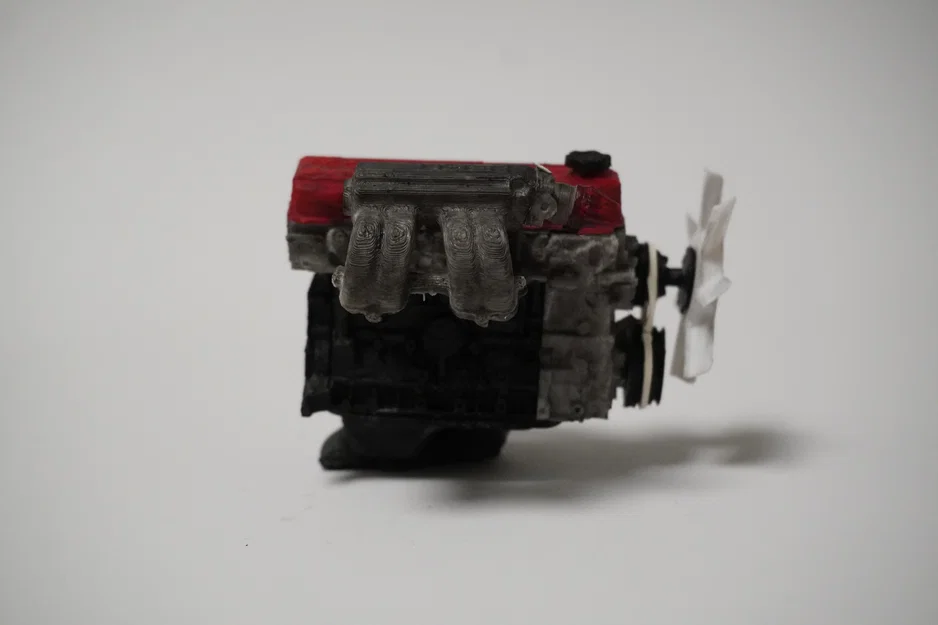 Mô hình động cơ MINI Toyota 4 xi-lanh 22RE, Phiên bản thu nhỏ hoạt động được - Image 16