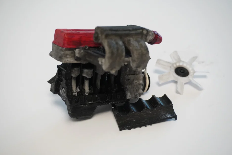 Mô hình động cơ MINI Toyota 4 xi-lanh 22RE, Phiên bản thu nhỏ hoạt động được - Image 17