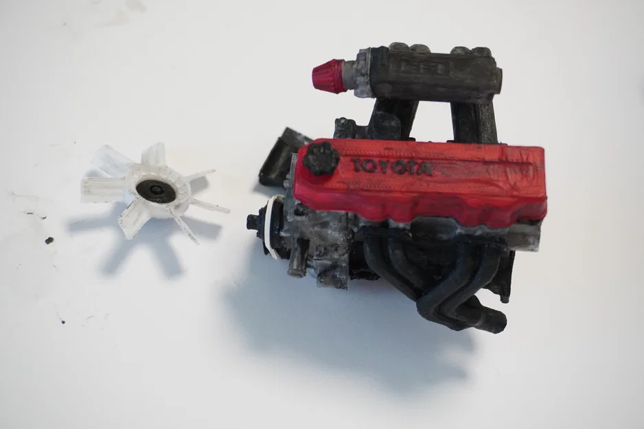 Mô hình động cơ MINI Toyota 4 xi-lanh 22RE, Phiên bản thu nhỏ hoạt động được - Image 18