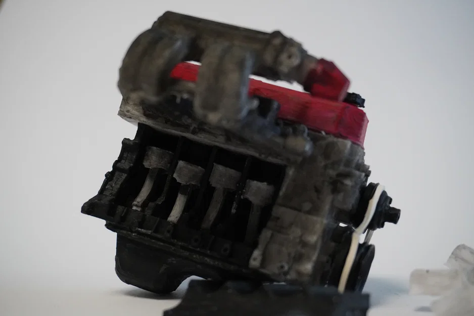 Mô hình động cơ MINI Toyota 4 xi-lanh 22RE, Phiên bản thu nhỏ hoạt động được - Image 20