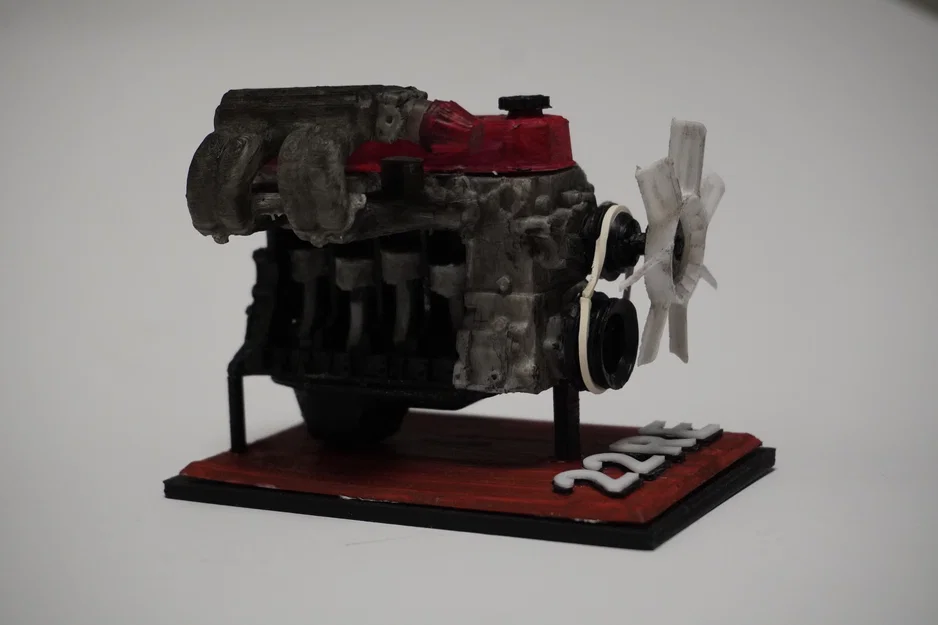 Mô hình động cơ MINI Toyota 4 xi-lanh 22RE, Phiên bản thu nhỏ hoạt động được - Image 25