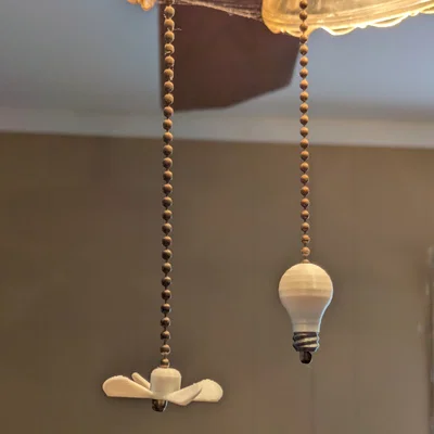 Bộ hạt đánh dấu dây kéo cho đèn và quạt trần