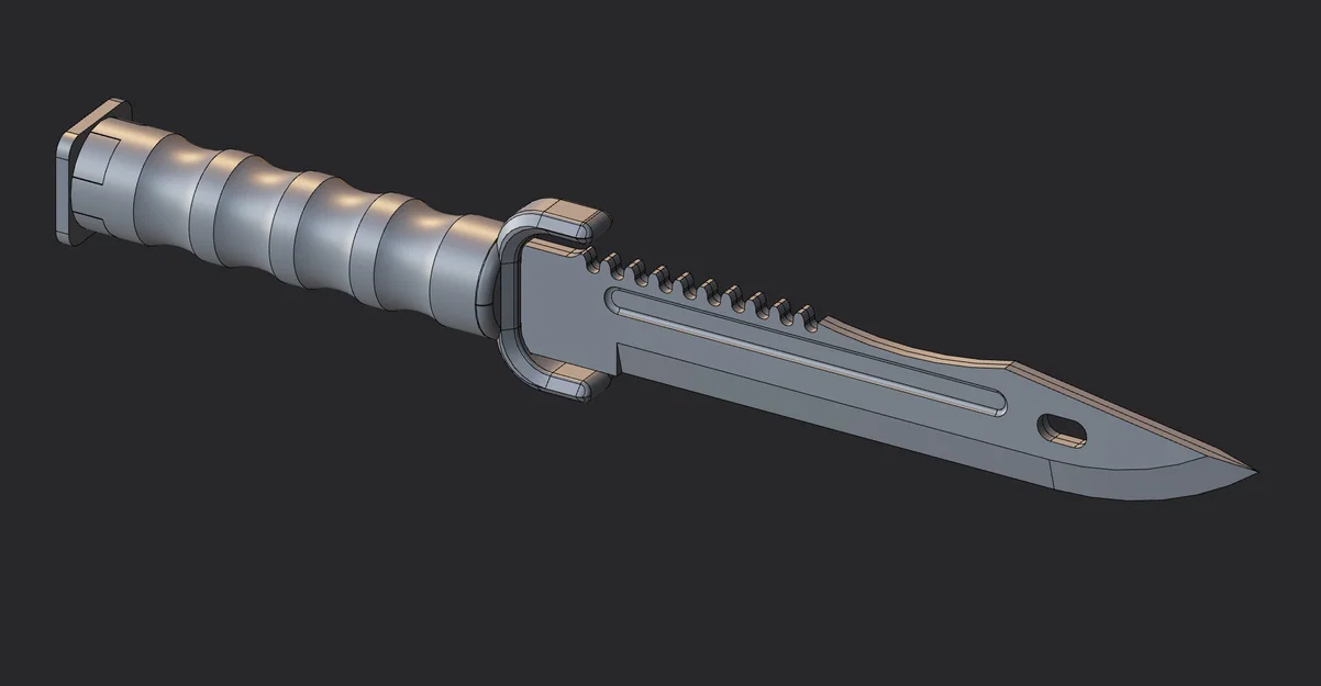 Mô hình dao chiến thuật in 3D (Tactical Knife) đơn giản, không cần support - Image 1