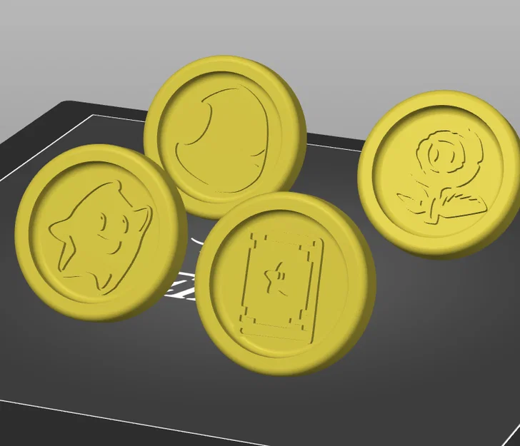 Mô hình đồng xu Super Mario Galaxy (phiên bản McDonald's) in 3D - Image 1