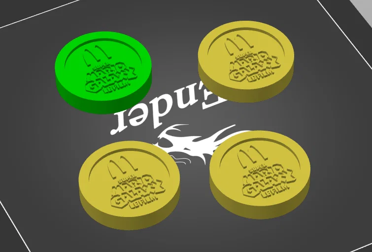 Mô hình đồng xu Super Mario Galaxy (phiên bản McDonald's) in 3D - Image 2