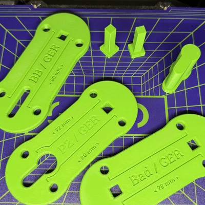 Dưỡng khoan (Drill template) cho cánh cửa tiêu chuẩn Đức