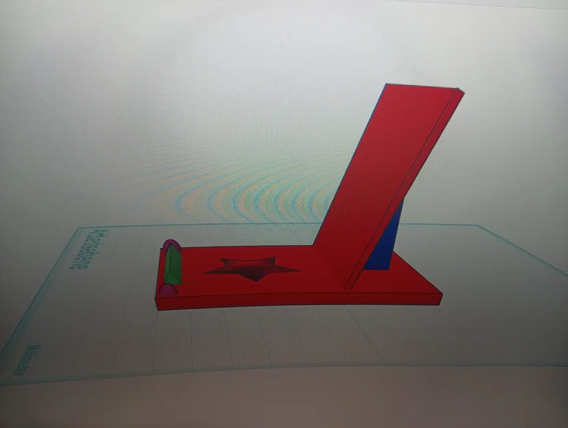 Giá đỡ điện thoại để bàn in 3D có họa tiết ngôi sao siêu xinh - Image 1