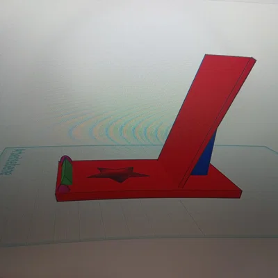 Giá đỡ điện thoại để bàn in 3D có họa tiết ngôi sao siêu xinh