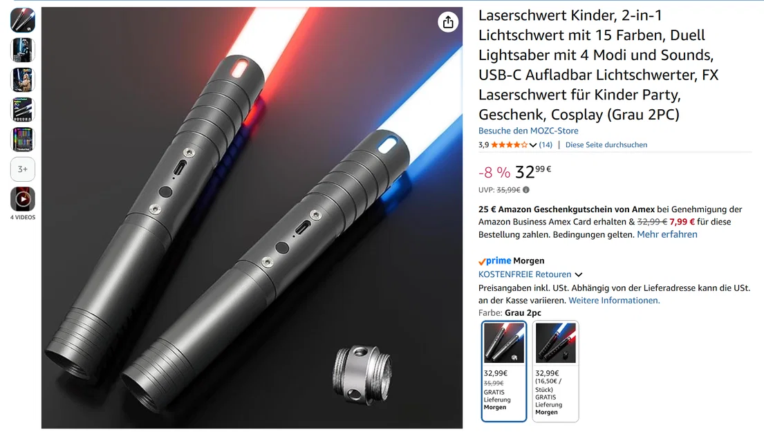 Mô hình tay cầm kiếm ánh sáng Darth Vader (Star Wars Lightsaber) - Image 1