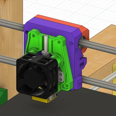 RigidCore Carriage - Bệ đỡ đầu in cứng cáp cho máy in 3D DIY