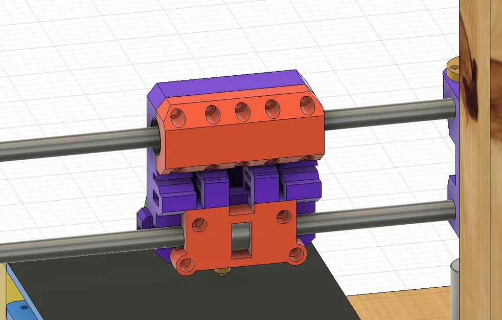 RigidCore Carriage - Bệ đỡ đầu in cứng cáp cho máy in 3D DIY - Image 2