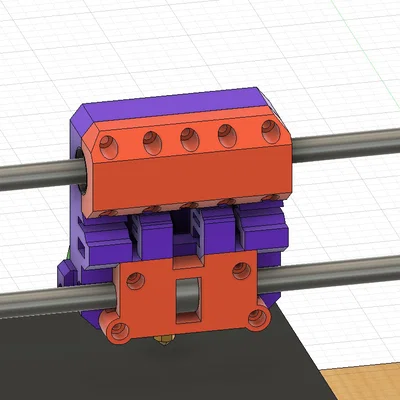 RigidCore Carriage - Bệ đỡ đầu in cứng cáp cho máy in 3D DIY