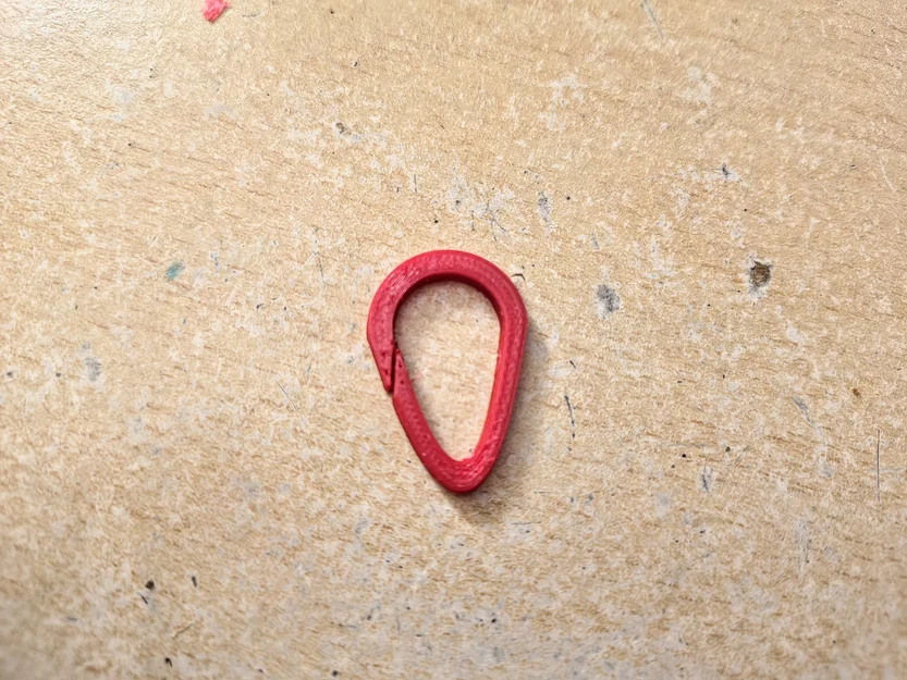 Móc khóa Carabiner mini siêu nhỏ tiện lợi cho phụ kiện 3D - Image 1