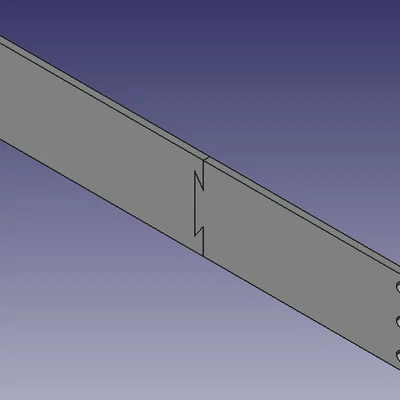Tấm chắn rack 10-inch kèm thiết kế FreeCAD