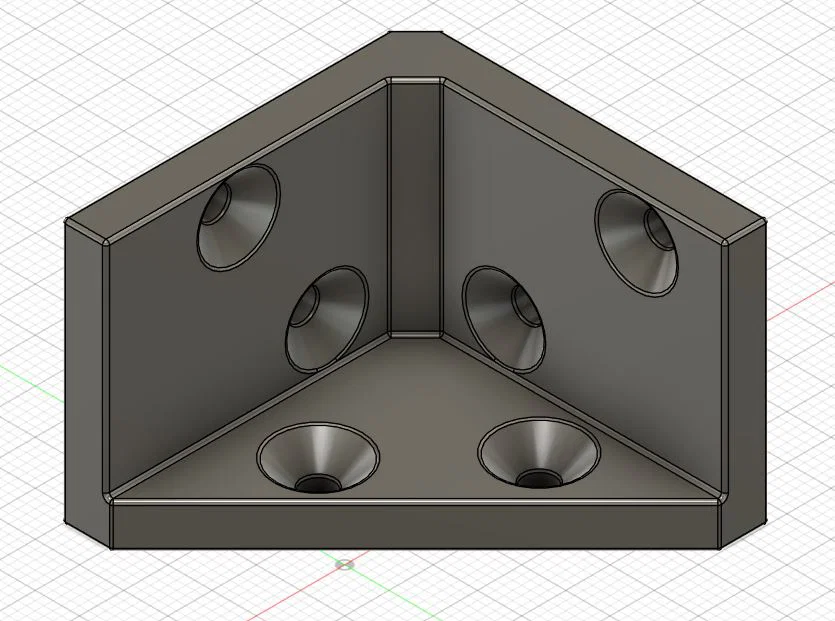 Ke góc vuông 3 cạnh đa năng - Giải pháp gia cố nội thất 3D - Image 1