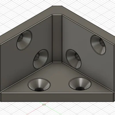 Ke góc vuông 3 cạnh đa năng - Giải pháp gia cố nội thất 3D