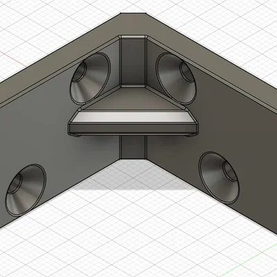 Ke góc chịu lực 40x40x25mm bền bỉ cho dự án DIY - In 3D