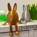 Chú thỏ trứng Phục sinh Flexi (khớp nối linh hoạt - không cần support) - Thumbnail 1