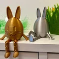 Chú thỏ trứng Phục sinh Flexi (khớp nối linh hoạt - không cần support) - Thumbnail 3