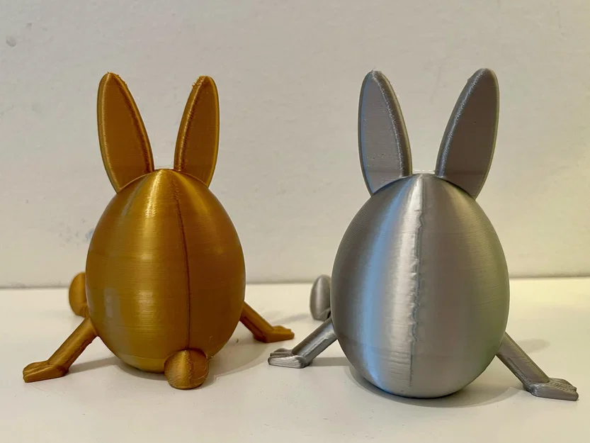 Chú thỏ trứng Phục sinh Flexi (khớp nối linh hoạt - không cần support) - Image 4