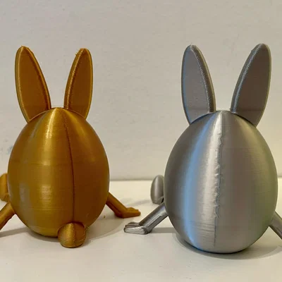 Chú thỏ trứng Phục sinh Flexi (khớp nối linh hoạt - không cần support)