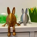 Chú thỏ trứng Phục sinh Flexi (khớp nối linh hoạt - không cần support) - Thumbnail 5