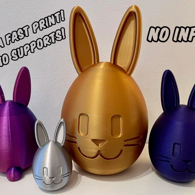 Trang trí trứng thỏ Phục sinh (KHÔNG INFILL - không cần support)