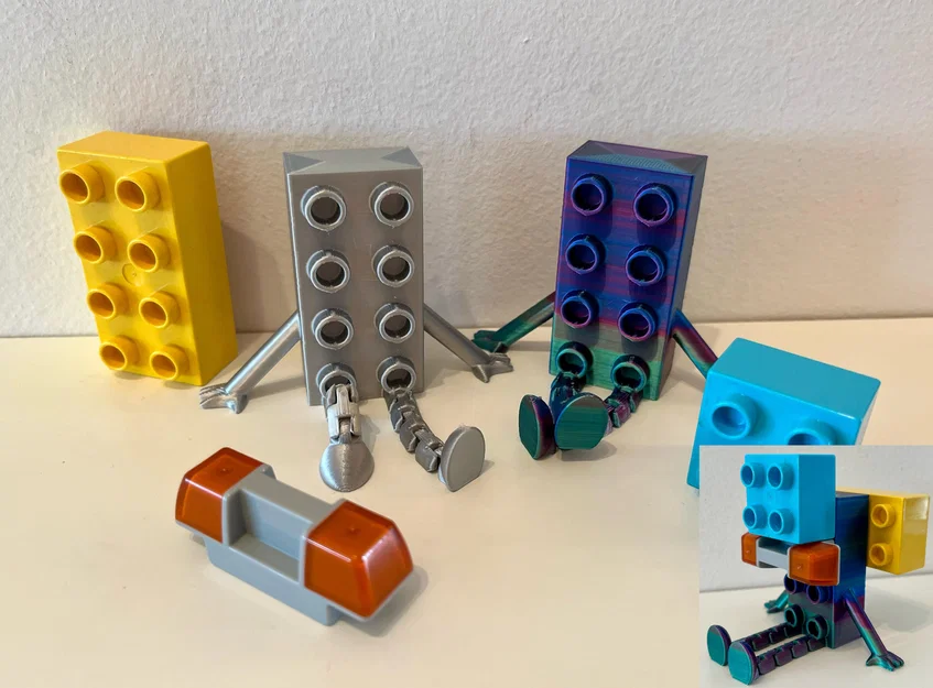 Flexi Brick Buddy - Tương thích Lego Duplo (có khớp nối - 2 phiên bản - không cần support) - Image 1