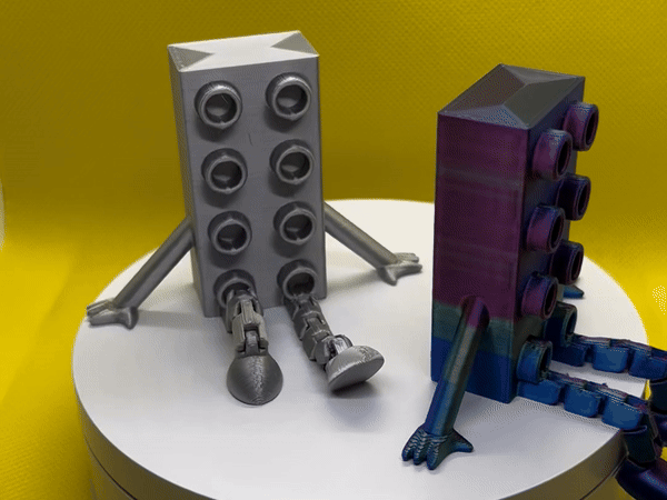 Flexi Brick Buddy - Tương thích Lego Duplo (có khớp nối - 2 phiên bản - không cần support) - Image 2