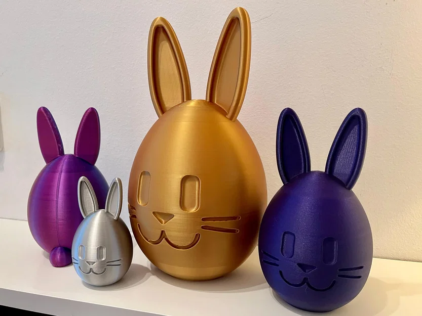 Trang trí trứng thỏ Phục sinh (KHÔNG INFILL - không cần support) - Image 7