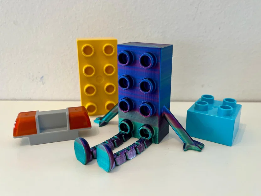 Flexi Brick Buddy - Tương thích Lego Duplo (có khớp nối - 2 phiên bản - không cần support) - Image 6